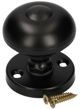Gałka stała do przykręcenia uchwyt czarna klamka
