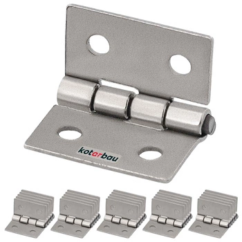 Zawias splatany uniwersalny 20 mm nikiel zestaw 25 szt.