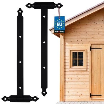 Zawias pasowy z kulką stały garażowy 615 - 2 szt.