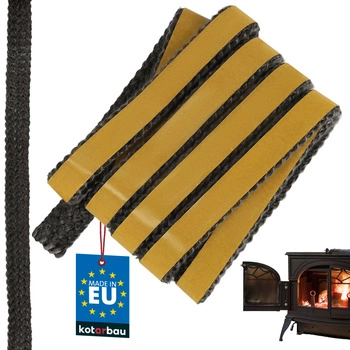 Taśma samoprzylepna do uszczelniania kominka pieca 18x4 mm 2,5 m