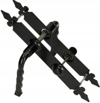 Klamka lilia do drzwi furtki bramy kuta 72 mm wc