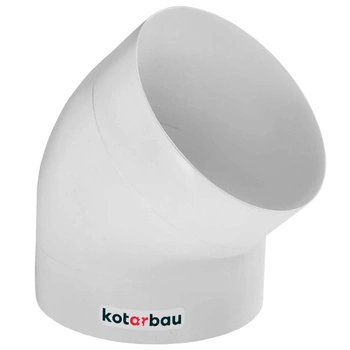 Kolanko kształtka 45° kolanko wentylacyjne 125 abs