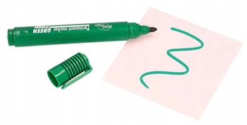 Marker permanentny zielony wodoodporny okrągły