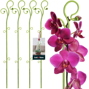 Podpora do roślin plastikowa zielona 58 cm zestaw 4 szt.