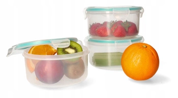 Lunch box hermetyczny śniadaniówka 0,8 l zestaw 3 szt.