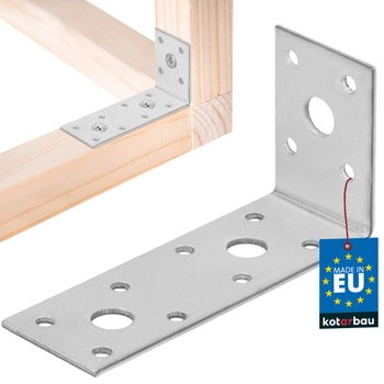 Kątownik ciesielski nierdzewny ocynkowany 100x50x35 mm