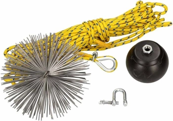 Zestaw kominiarski 150 mm do czyszczenia kominów 5 m
