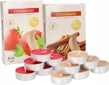 Zestaw tealight podgrzewacze świeczki zapachowe wkłady - 12 szt.