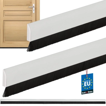Listwa uszczelka pod drzwi biała 25 mm 1 m zestaw 2 szt.