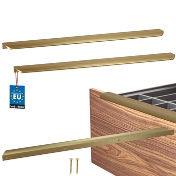 Uchwyt meblowy aluminium złoty mat 480/500 mm zestaw 2 szt