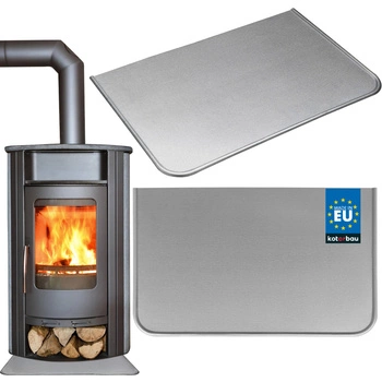 Blacha 450x330 mm pod piec kominek ochronna szara