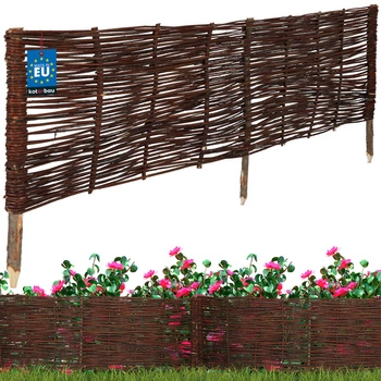 Płotek ogrodowy wiklinowy wbijany palisada obrzeże 120x40 cm