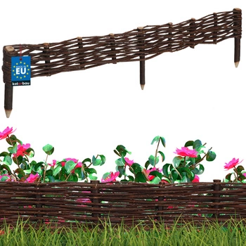 Płotek ogrodowy wiklinowy wbijany palisada obrzeże 100x10 cm