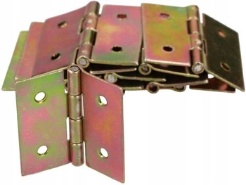 Zawias splatany 35x35 mm meblowy mebli metalowy - 100 szt.