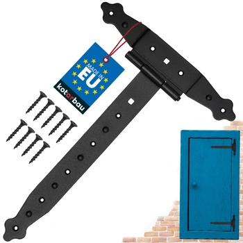 Zawias altanowy krzyżowy czarny 300 mm