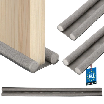 Uszczelka piankowa pod drzwi 30 mm 95 cm szara zestaw 2 szt