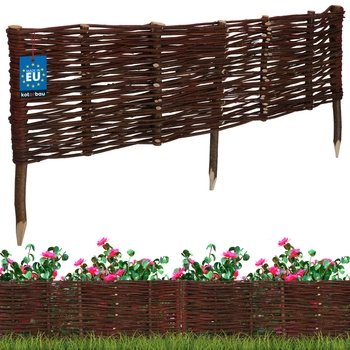 Płotek ogrodowy wiklinowy wbijany palisada obrzeże 100x30 cm