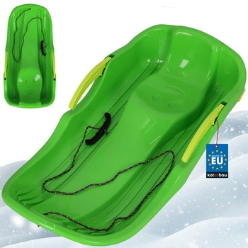 Sanki z hamulcem sznurkiem zjazdowy zielone 79 cm