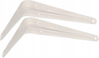 Kątownik pod półkę wspornik podpórka 17,5x15 cm  2 szt. - Kolor biały