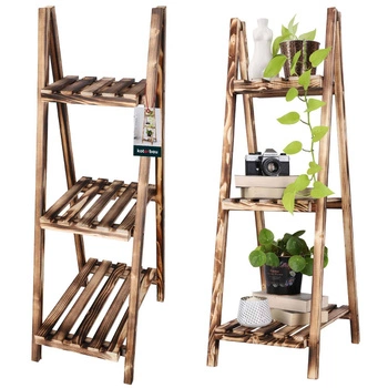 Kwietnik ogrodowy drewniany na kwiaty rośliny balkon taras opalany