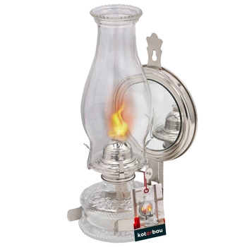 Lampa naftowa retro antyczna vintage na olej lustro