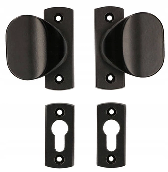 Pochwyt uchwyt drzwiowy szyld 125mm furtki bramki - Kolor czarny