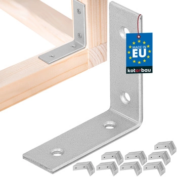 Kątownik ciesielski nierdzewny ocynkowany 50x50x17 mm zestaw 100 szt