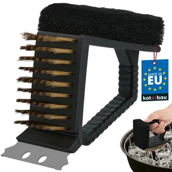 Skrobak szczotka 3w1 do czyszczenia rusztu grilla