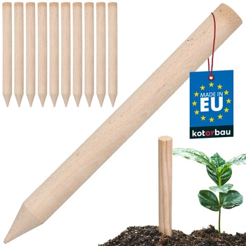 Paliki drewniane bukowe geodezyjne do warzyw drzewek 30 cm zestaw 10 szt.
