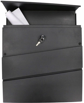 Skrzynka pocztowa stalowa c4 tuba na listy gazety - Kolor czarny