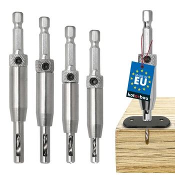 Wiertło samocentrujące do zawiasów drewna hss 2-4,5 mm zestaw 4 szt.