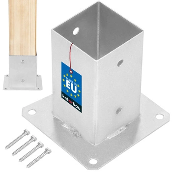 Podstawa słupa przykręcana wspornik kotwa 80x80