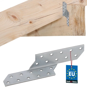 Łącznik ciesielski krokwiowy złącze płatwiowe prawy 170x35 mm
