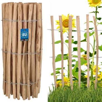 Płotek leszczynowy ogrodzenie obrzeże palisada łupanka 90 cm