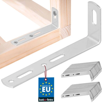 Kątownik ciesielski meblowy 90x35x15 mm zestaw 50 szt.