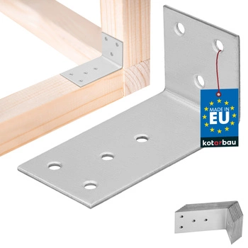 Kątownik ciesielski nierdzewny ocynkowany 40x80x40 mm zestaw 12 szt