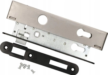 Zamek wpuszczany drzwi 90x22 na wkładkę + obudowa