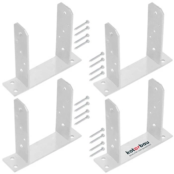 Podstawa słupa tt przykręcana 140 mm zestaw 4 szt.