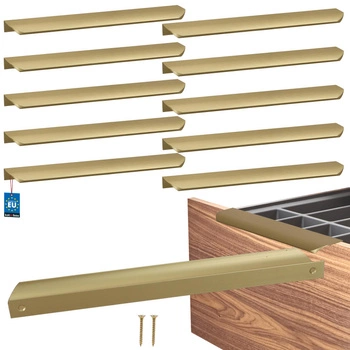 Uchwyt meblowy aluminium złoty mat 256/276 mm zestaw 10 szt