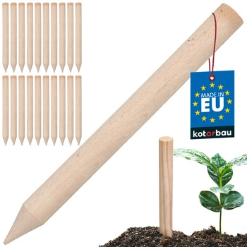 Paliki drewniane bukowe geodezyjne do warzyw drzewek 30 cm zestaw 20 szt.
