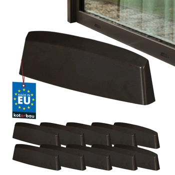 Zaślepka odwodnień do okien PCV brąz 36 mm zestaw 10 szt