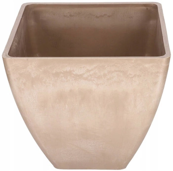 Doniczka ogrodowa donica osłonka kompozytowa beżowa 28 cm