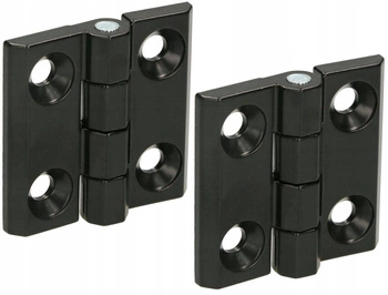 Zawias czarny 50x50 splatany drzwiowy odlewany - 2 szt.