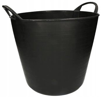Pojemnik czarny elastyczny wiadro 26l z uszami