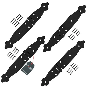 Zawias ozdobny do okiennic drzwi altan skrzyń 100x150x35 mm zestaw 4 szt.