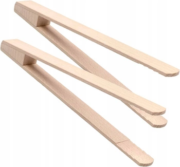 Szczypce drewniane do ogórków kapusty grilla 2 szt