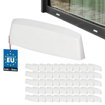 Zaślepka odwodnień do okien PCV biała 36 mm zestaw 50 szt