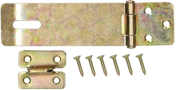 Wrzeciądz zamknięcie drzwi skobel żółty ocynk 128 mm