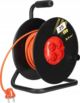 Przedłużacz bębnowy z uziemieniem 25 m