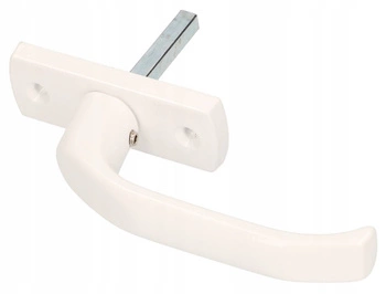 Klamka drzwiowa krótka 125mm drzwi furtki bramki - Kolor biały